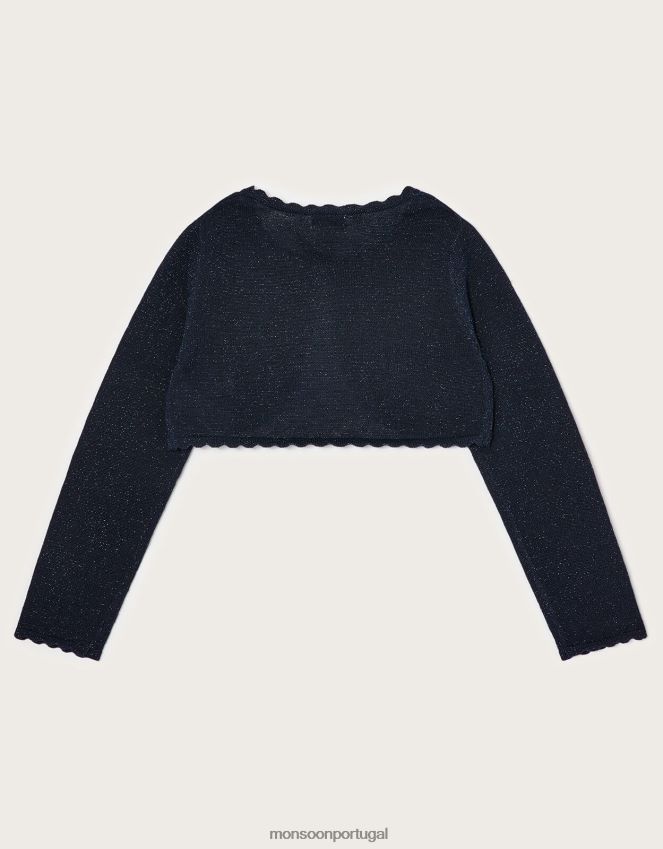 roupas cardigã niamh Monsoon garota azul-marinho) RPLH8F1891