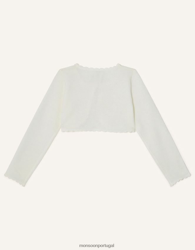 roupas cardigã niamh Monsoon garota marfim RPLH8F1571