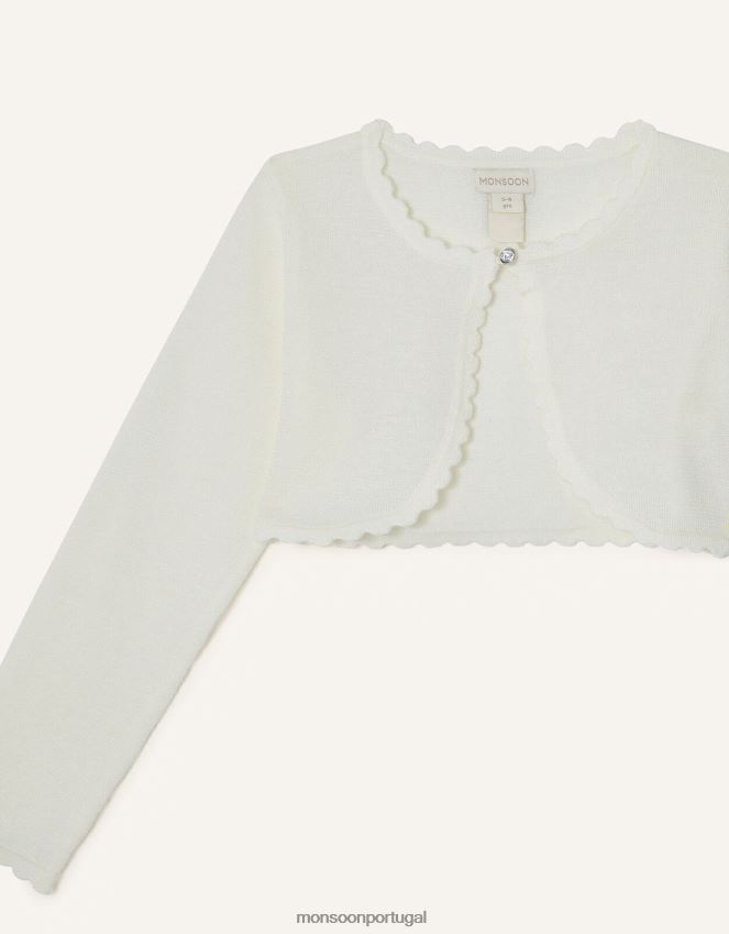 roupas cardigã niamh Monsoon garota marfim RPLH8F1571