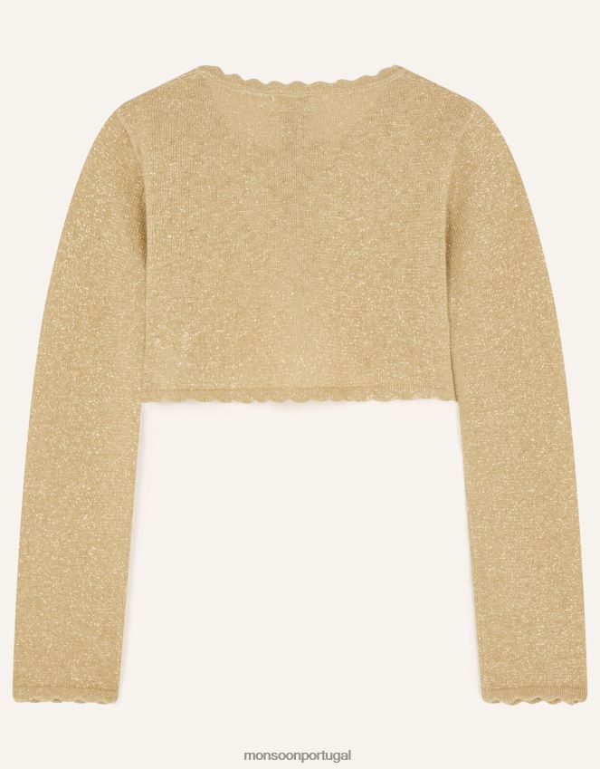 roupas cardigã niamh Monsoon garota ouro RPLH8F1767