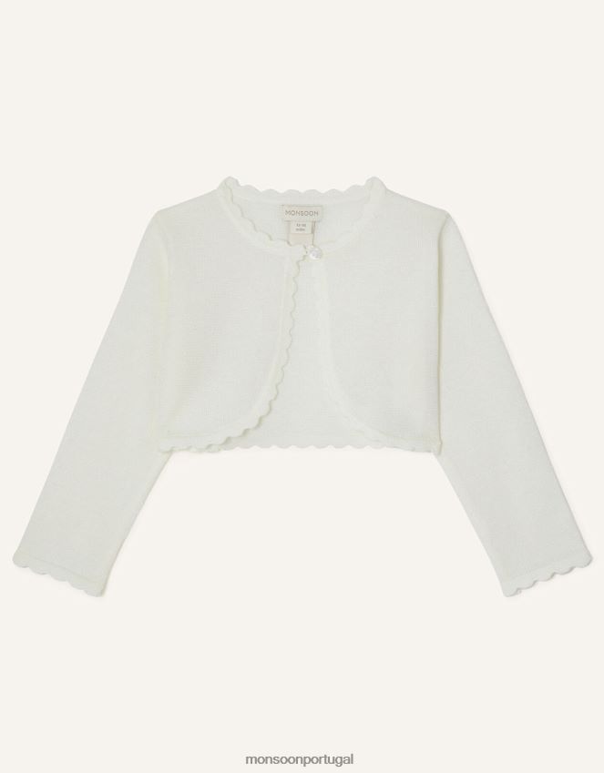 roupas cardigã niamh bebê Monsoon garota marfim RPLH8F2054