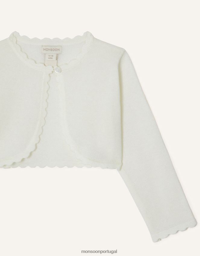 roupas cardigã niamh bebê Monsoon garota marfim RPLH8F2054