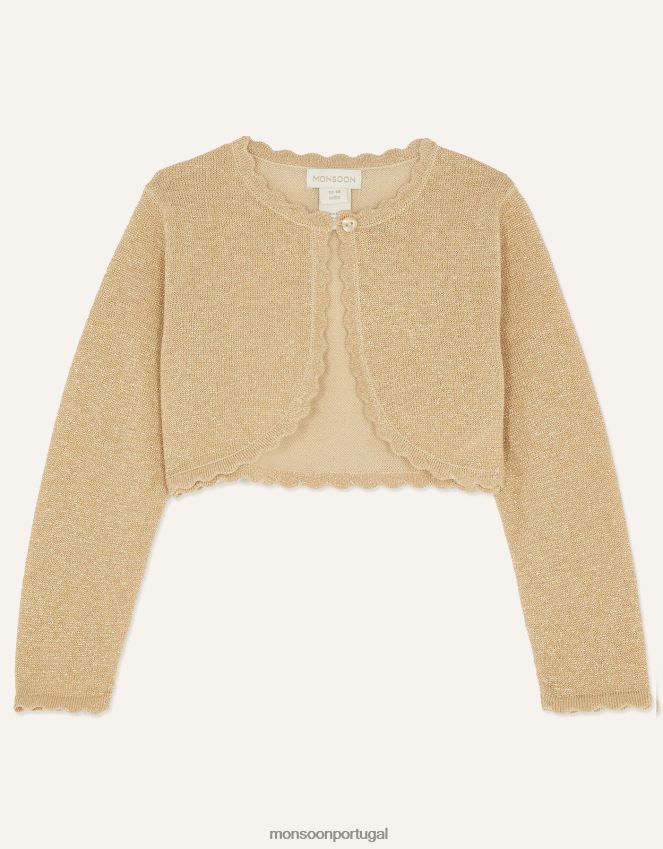 roupas cardigã niamh bebê Monsoon garota ouro RPLH8F2059
