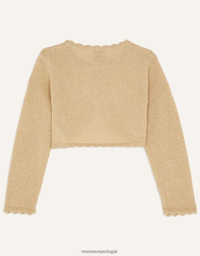 roupas cardigã niamh bebê Monsoon garota ouro RPLH8F2059