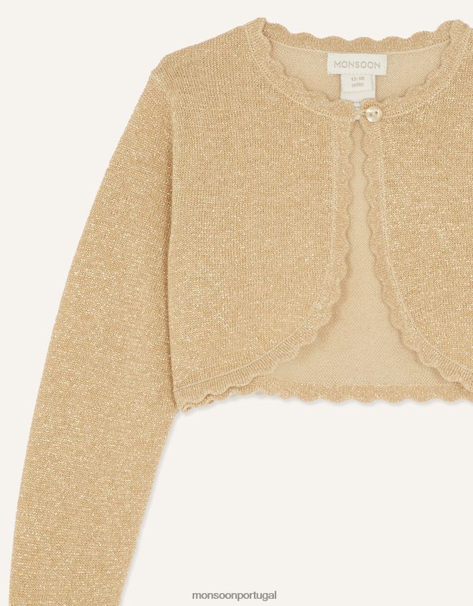 roupas cardigã niamh bebê Monsoon garota ouro RPLH8F2059