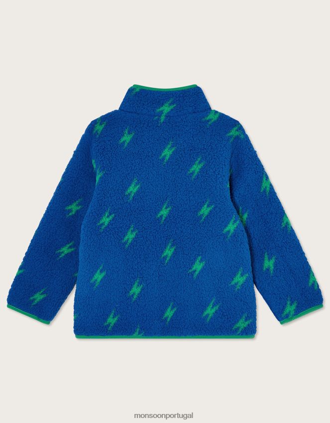 roupas lã relâmpago Monsoon garoto azul RPLH8F2205