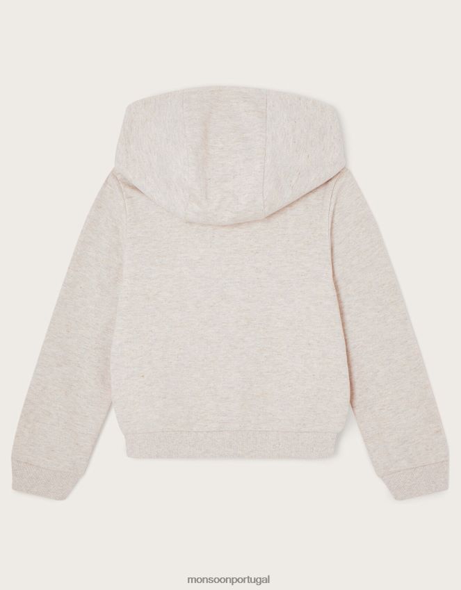 roupas moletom com lantejoulas Monsoon garota cinza RPLH8F1746