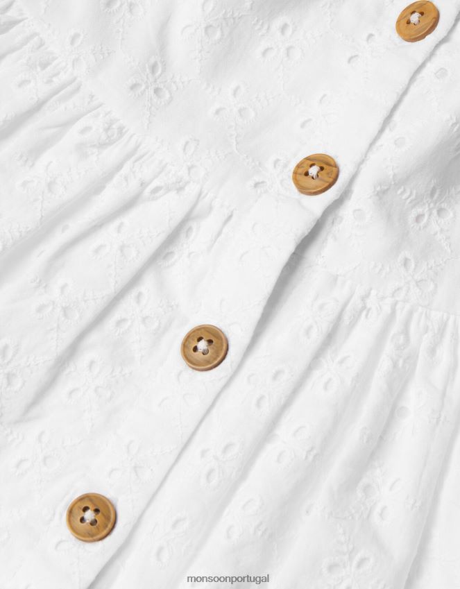 roupas conjunto de bordado para bebê Monsoon garota amarelo RPLH8F2174