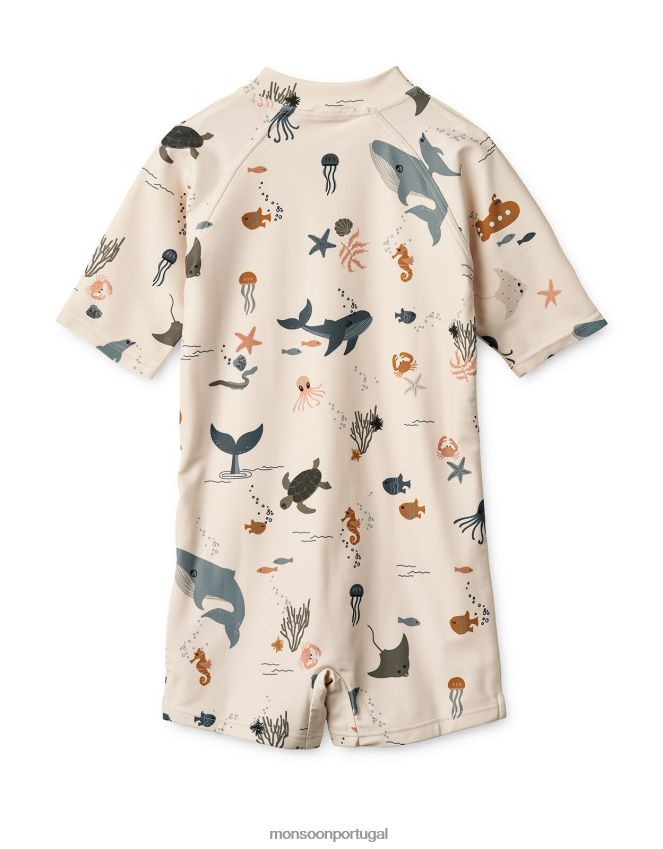 roupas macacão de natação liewood max Monsoon crianças creme RPLH8F2287