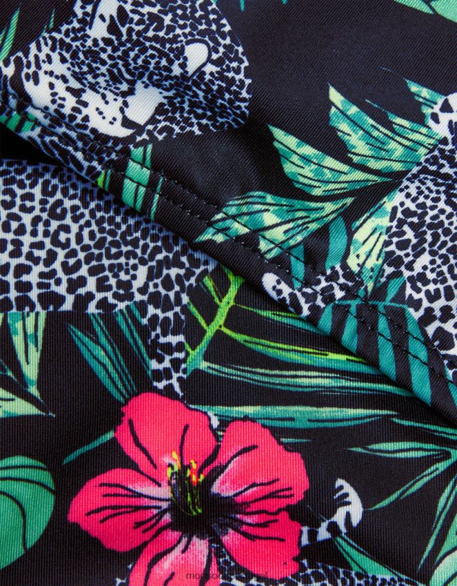 roupas maiô recortado com estampa palma Monsoon garota multi RPLH8F1939