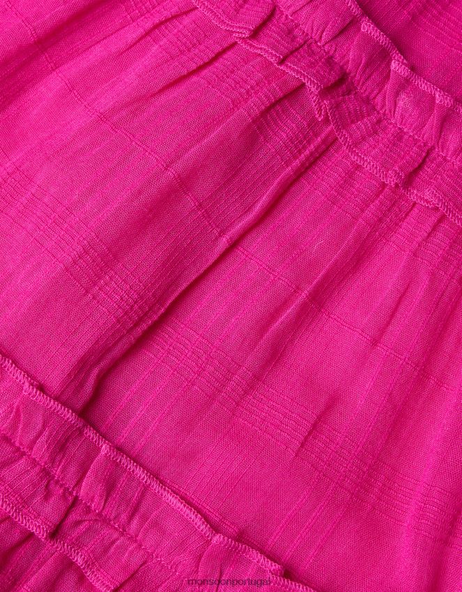roupas vestido de praia em crochê Monsoon garota rosa (rosa brilhante) RPLH8F1989