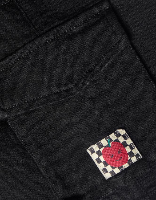 roupas mini-saia jeans Monsoon garota preto RPLH8F1684