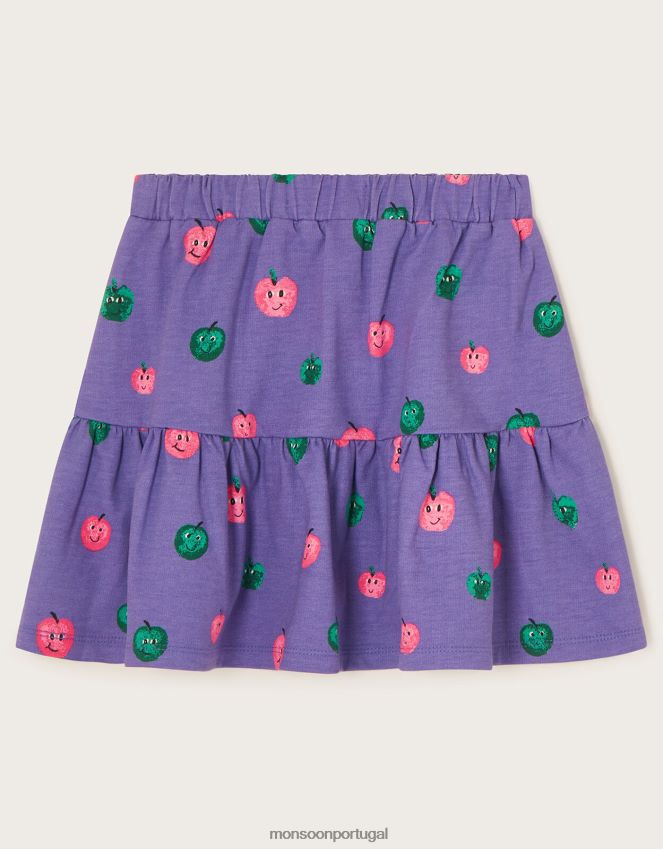 roupas saia de maçã feliz Monsoon garota roxo RPLH8F1651