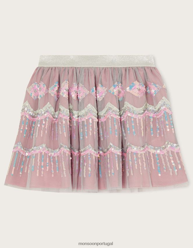 roupas saia discoteca de lantejoulas Monsoon garota roxo (lilás) RPLH8F1847