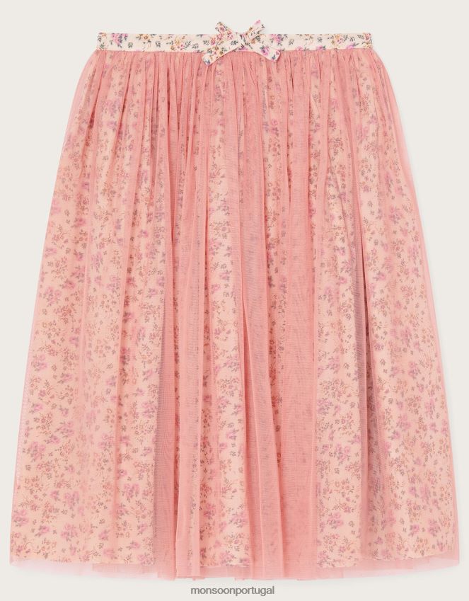 roupas saia ditsy dita dita boutique Monsoon garota rosa RPLH8F1743