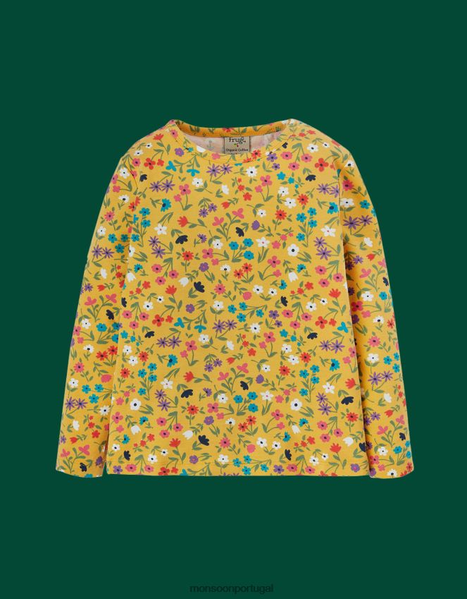roupas blusa frugi bryher Monsoon crianças amarelo RPLH8F2015