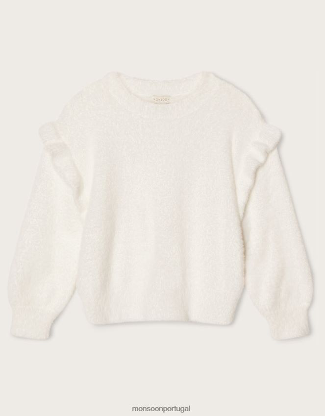 roupas terra das maravilhas saltador de asas Monsoon garota marfim RPLH8F1660