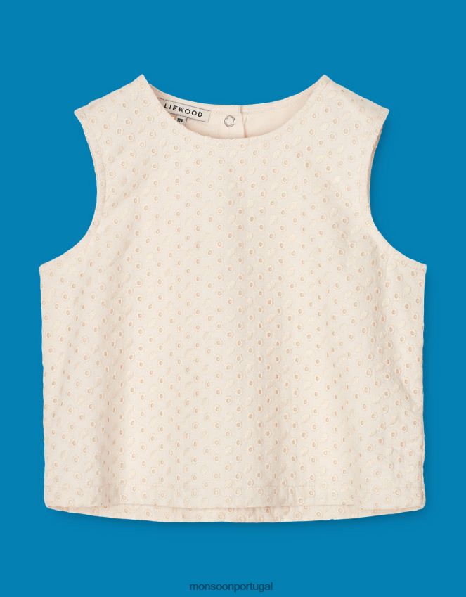 roupas top liewood delphia inglês Monsoon crianças creme RPLH8F1993