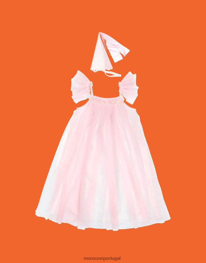 roupas fantasia de princesa mágica meri meri Monsoon crianças rosa RPLH8F2636