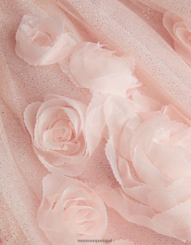 roupas vestido baby arabella rosas 3d Monsoon garota rosa (rosa escuro) RPLH8F2087