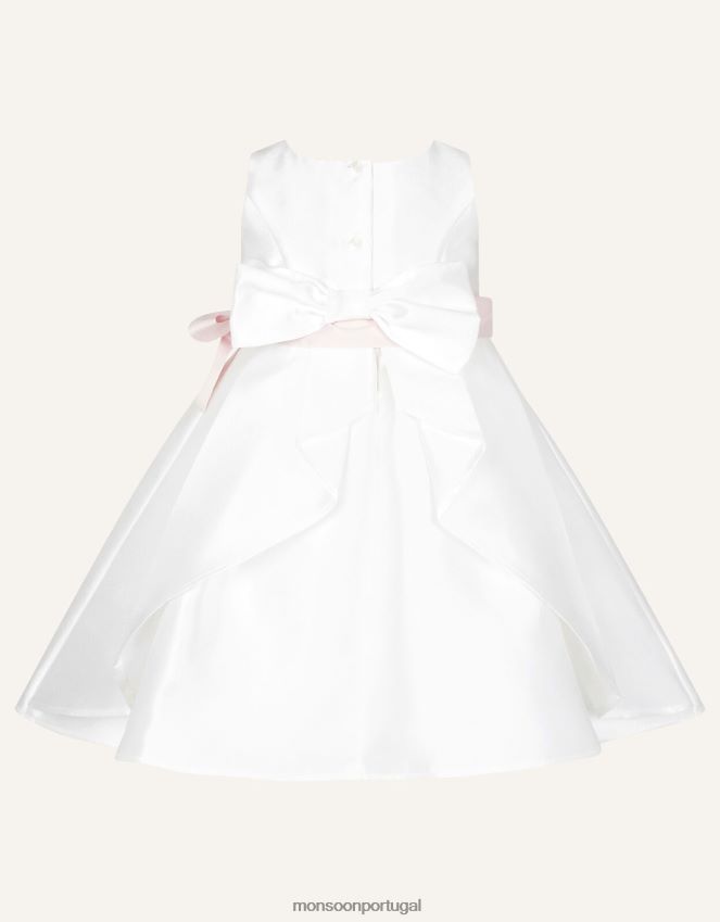 roupas vestido baby audrey duquesa sarja Monsoon garota marfim RPLH8F2181