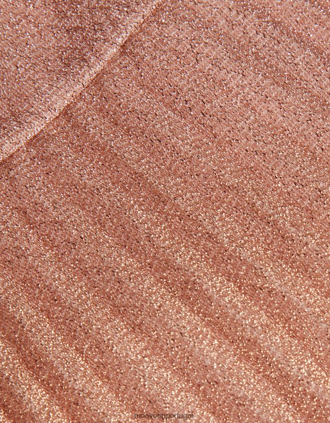 roupas vestido bebê plissado com rosas douradas Monsoon garota rosa RPLH8F2056