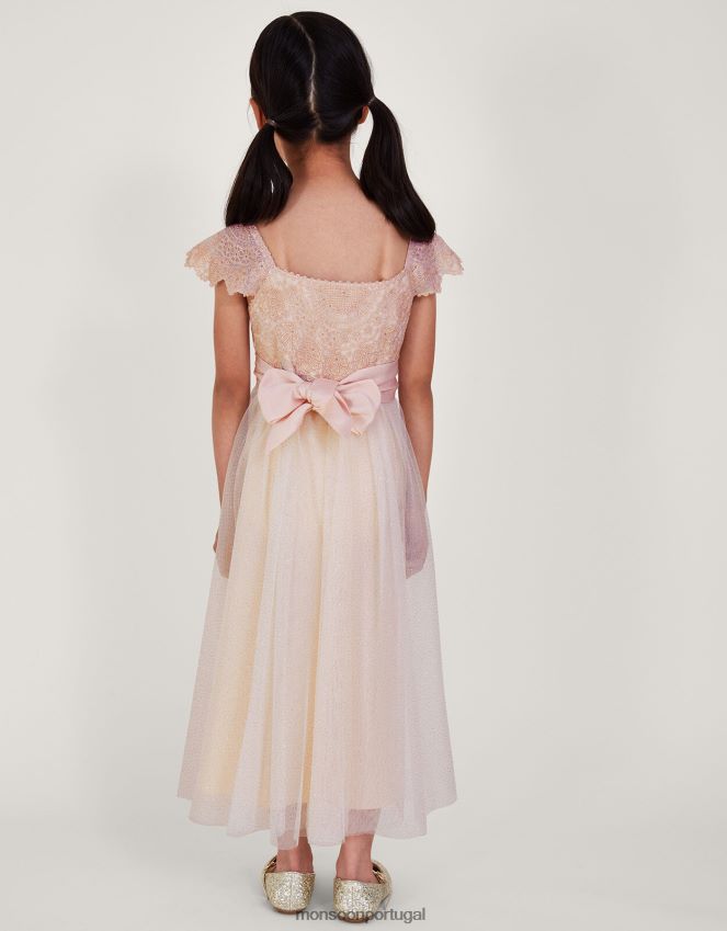 roupas vestido bordado estela Monsoon garota rosa RPLH8F1579