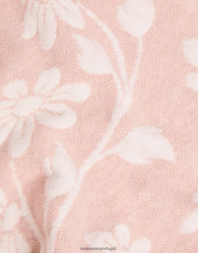 roupas vestido de flor de malha Monsoon garota rosa RPLH8F1728