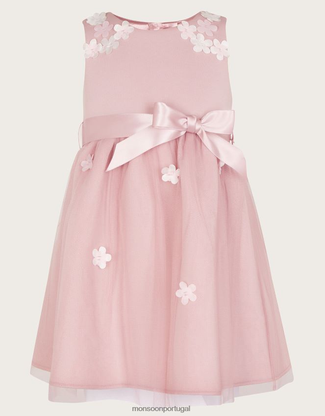 roupas vestido de mergulho baby layla 3d Monsoon garota rosa RPLH8F2137