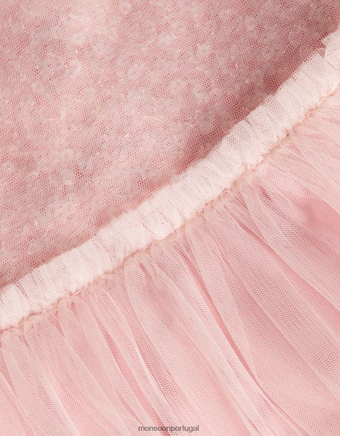 roupas vestido de paetês priscilla bebê Monsoon garota rosa RPLH8F2080