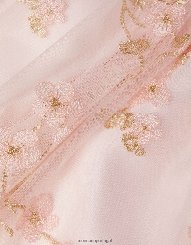 roupas vestido de renda de flor de bebê Monsoon garota rosa RPLH8F2097