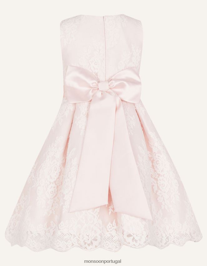 roupas vestido de renda lola Monsoon garota rosa RPLH8F2040