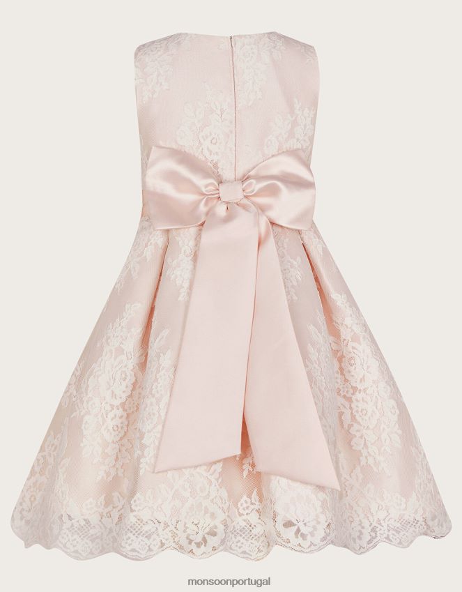 roupas vestido de renda lola Monsoon garota rosa RPLH8F2046