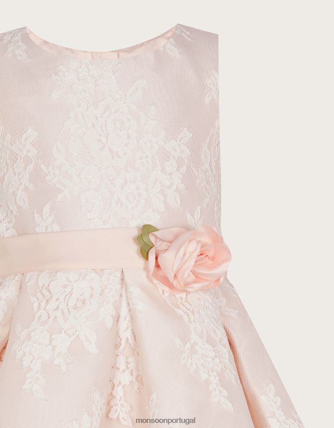 roupas vestido de renda lola Monsoon garota rosa RPLH8F2046