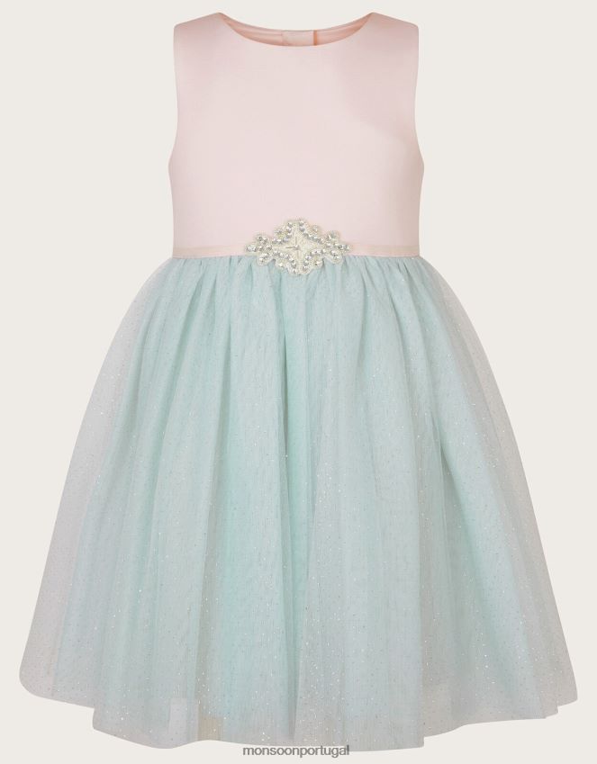 roupas vestido de salgueiro terra das maravilhas Monsoon garota multi RPLH8F1657