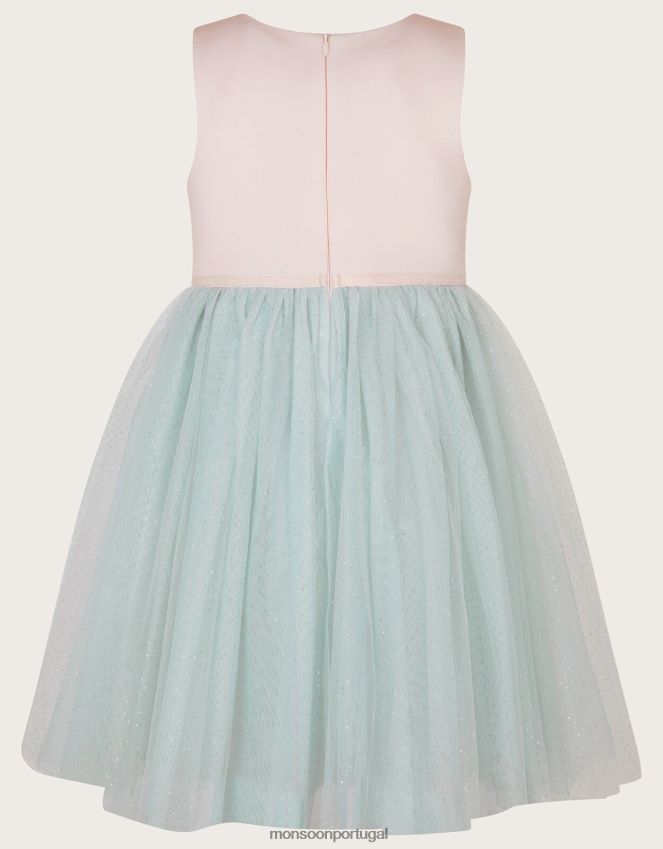 roupas vestido de salgueiro terra das maravilhas Monsoon garota multi RPLH8F1657