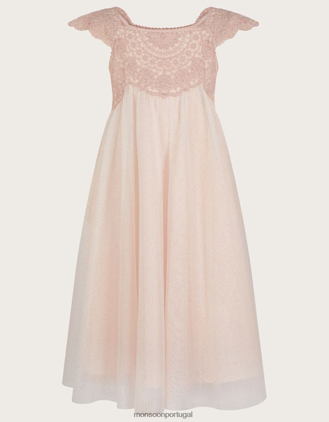 roupas vestido estela Monsoon garota rosa RPLH8F1641