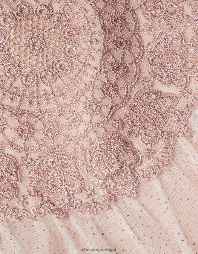 roupas vestido estella bebê Monsoon garota rosa RPLH8F2108