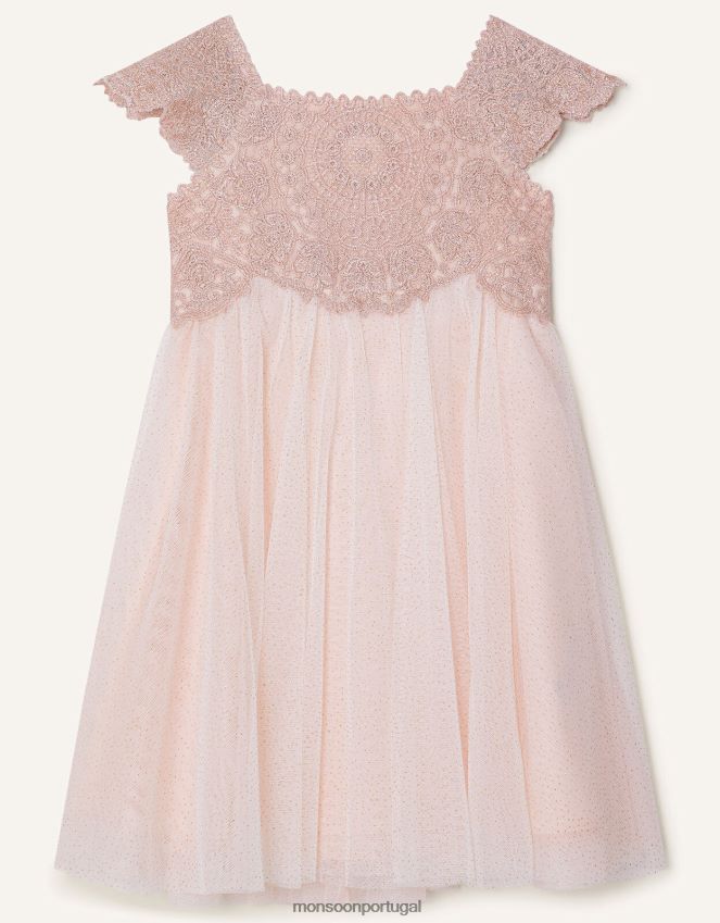 roupas vestido estella bebê Monsoon garota rosa RPLH8F2187