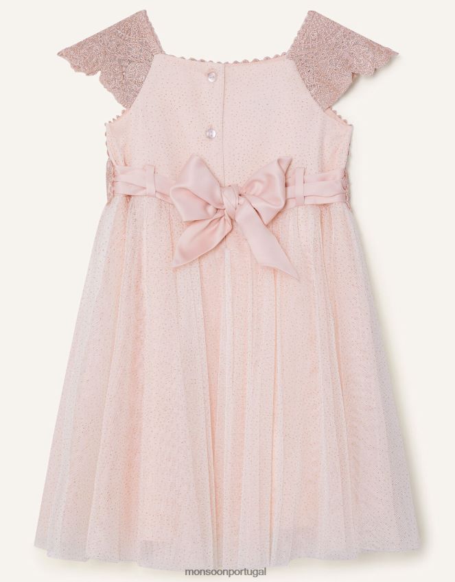 roupas vestido estella bebê Monsoon garota rosa RPLH8F2187