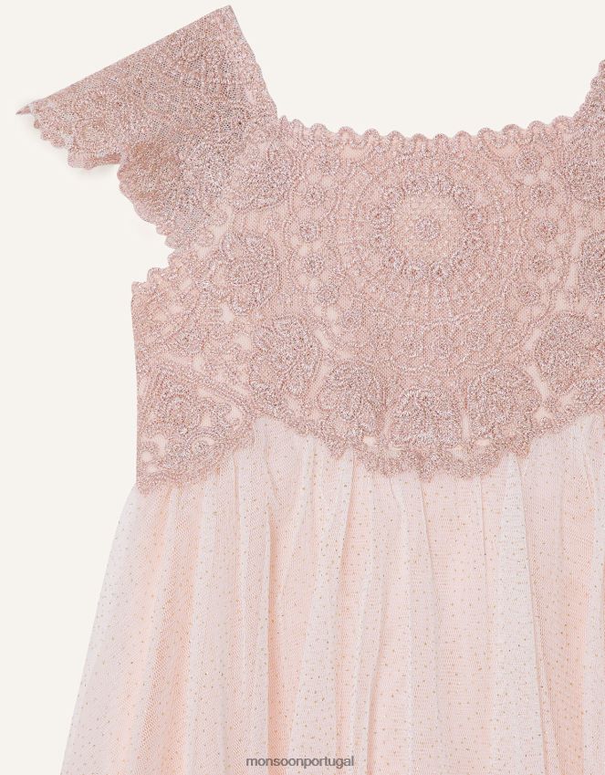roupas vestido estella bebê Monsoon garota rosa RPLH8F2187