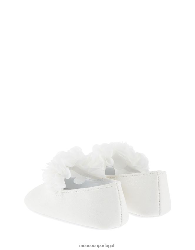 calçados botas corsage brilhantes Monsoon crianças marfim RPLH8F2378