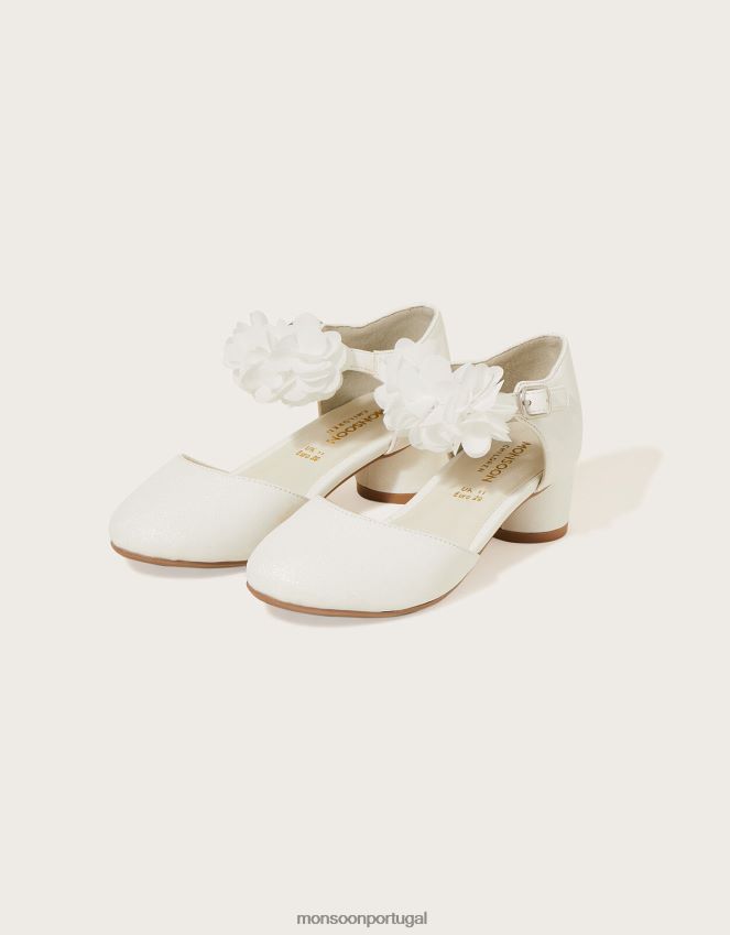 calçados corsage saltos de duas partes Monsoon garota marfim RPLH8F2331