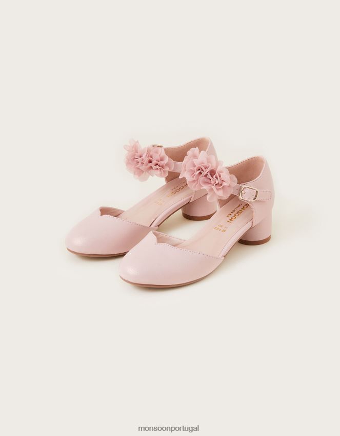 calçados corsage saltos de duas partes Monsoon garota rosa RPLH8F2354