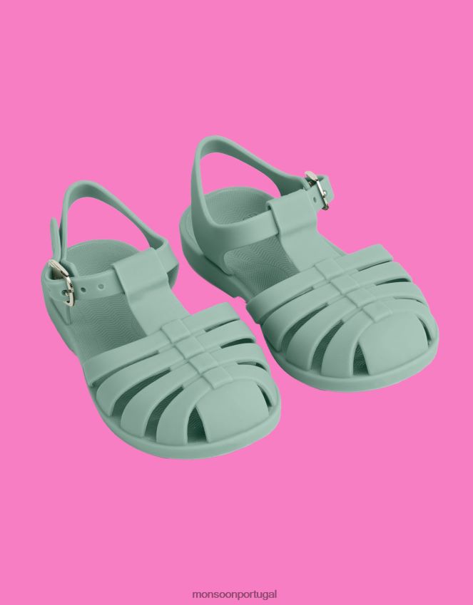 calçados sandália de praia liewood bre Monsoon crianças verde RPLH8F2381