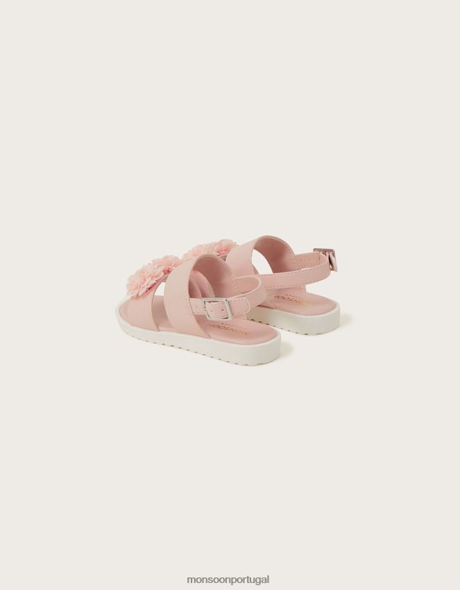 calçados sandalias rosas Monsoon crianças rosa RPLH8F2801