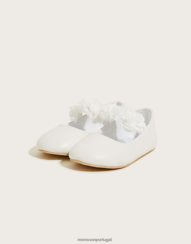 calçados sapatos shimmer corsage walker marfim Monsoon crianças marfim RPLH8F2343