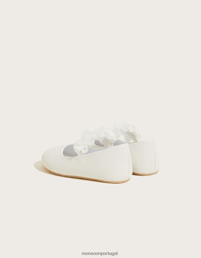 calçados sapatos shimmer corsage walker marfim Monsoon crianças marfim RPLH8F2343