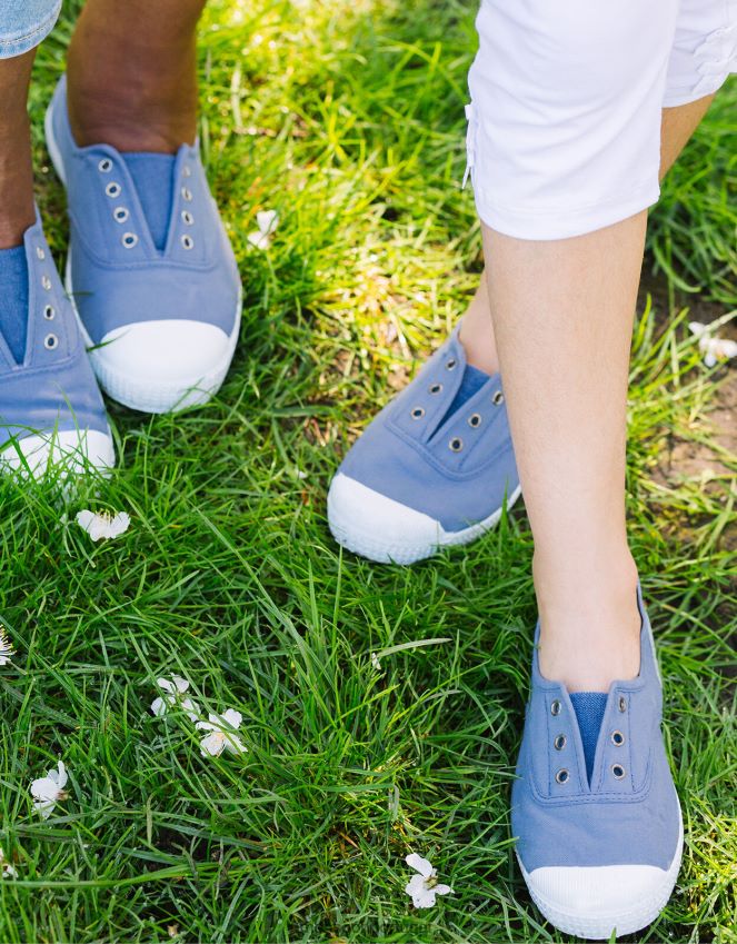 calçados hampton lona ameixa plimsolls azul Monsoon crianças azul (centáurea) RPLH8F2404