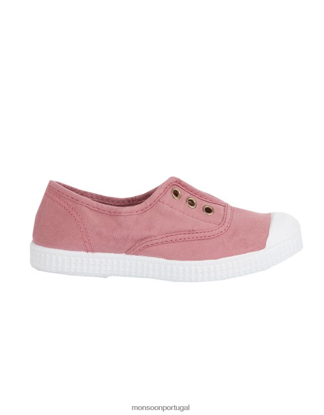 calçados hampton lona ameixa plimsolls rosa Monsoon crianças rosa (rosa escuro) RPLH8F2809